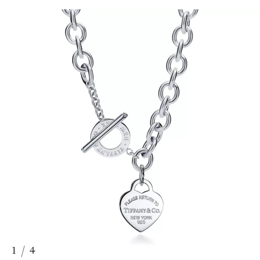 Tiffany & Co. Silver Heart Pendant Necklace